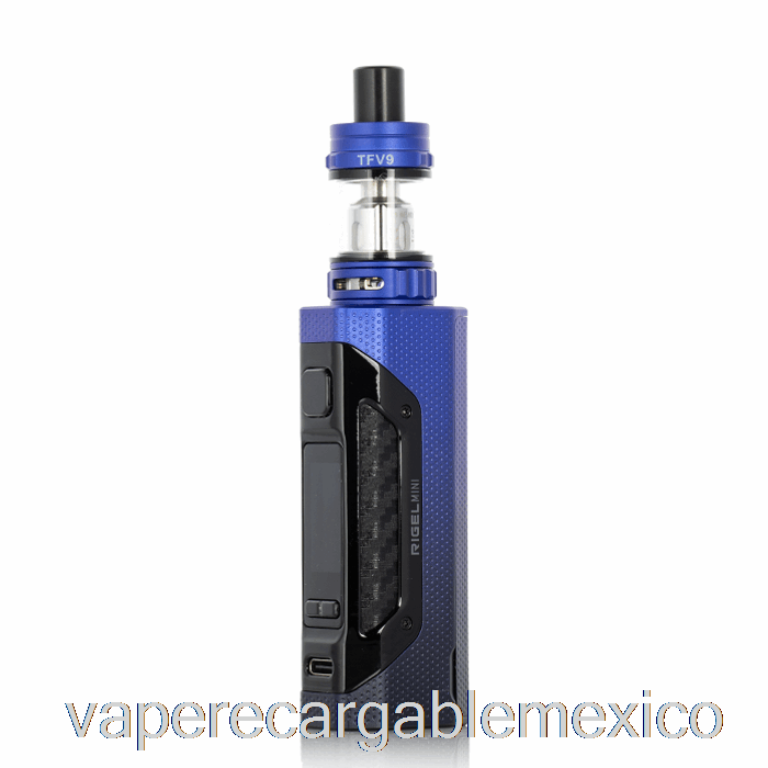 Vape Recargable Smok Rigel Mini 80w Kit De Inicio Negro Azul